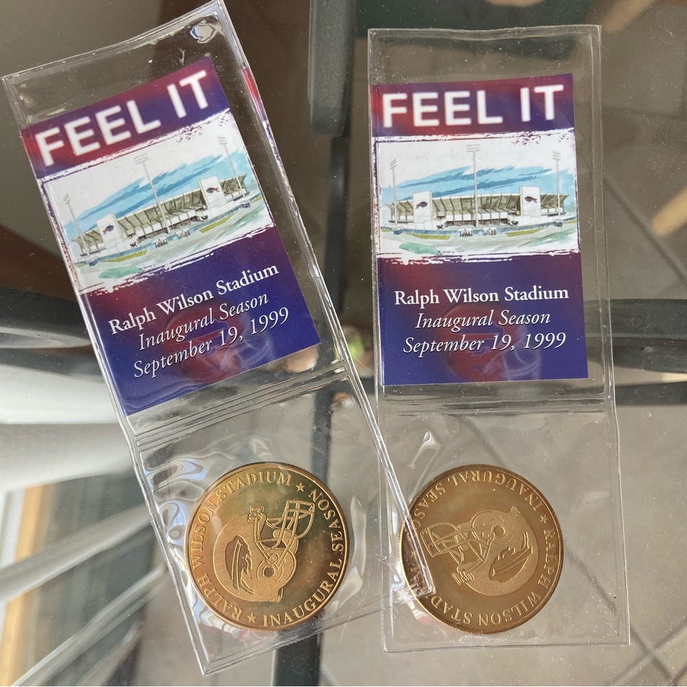 (2) Buffalo Bills Inaugural 1999 Coins